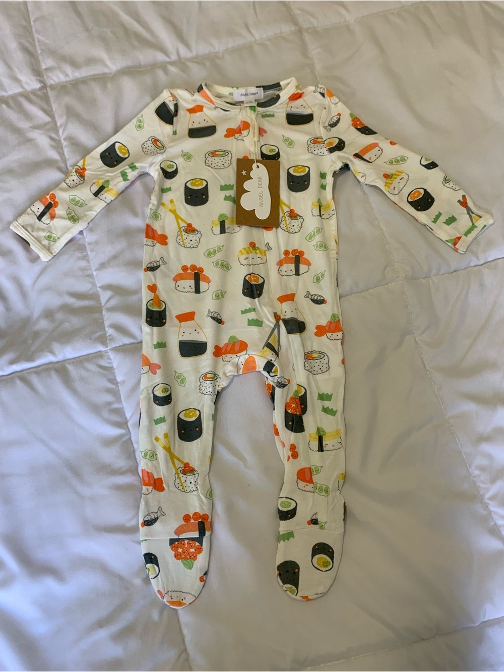 New with tags Angel Dear unisex onesie 3-6M